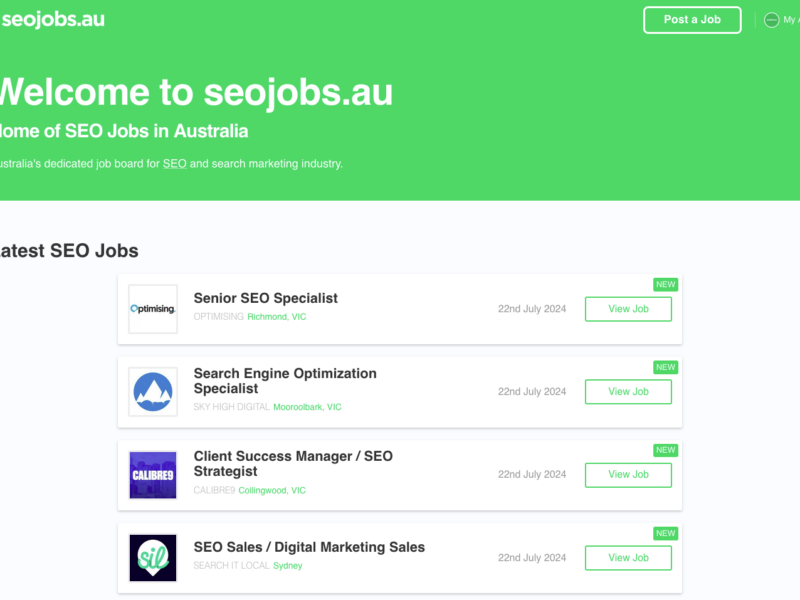 SEO Jobs Australia